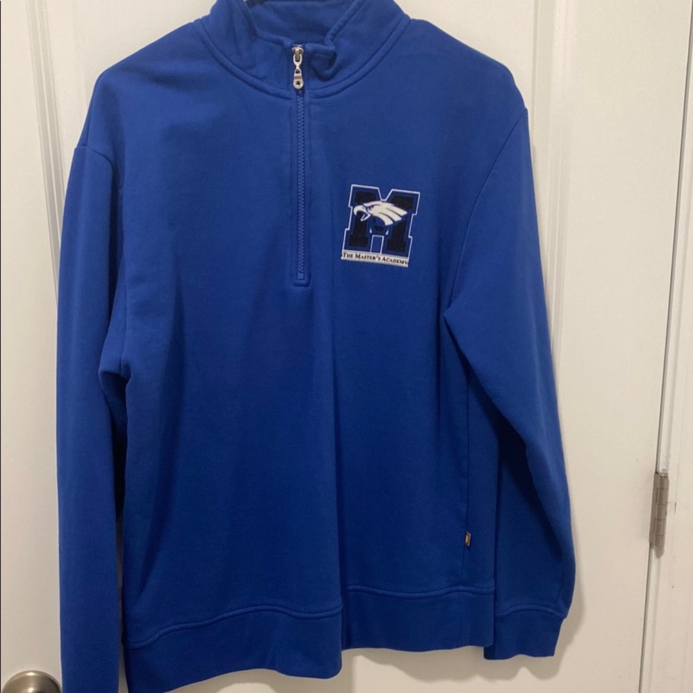 DENNIS Blue Half-Zip Sweater
